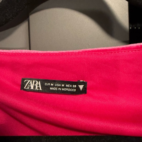 ZARA Pink Velvet Bodysuit - Size medium - Picture 3 of 6